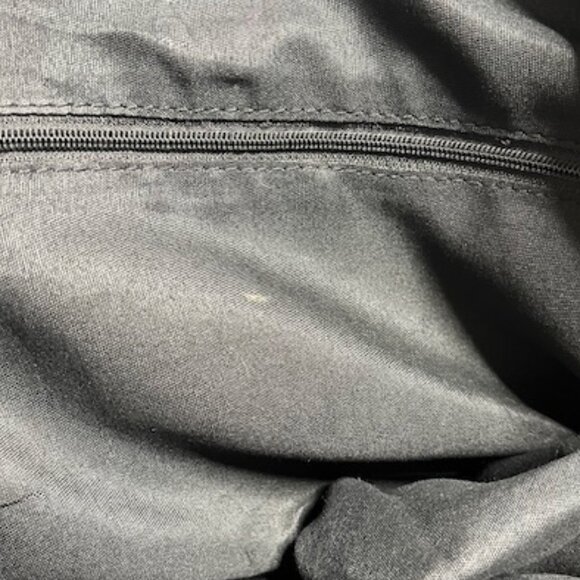 Botkier Nylon Black Polyester Lightweight Zip Tote Carry Bag 19"x12" - Picture 13 of 16